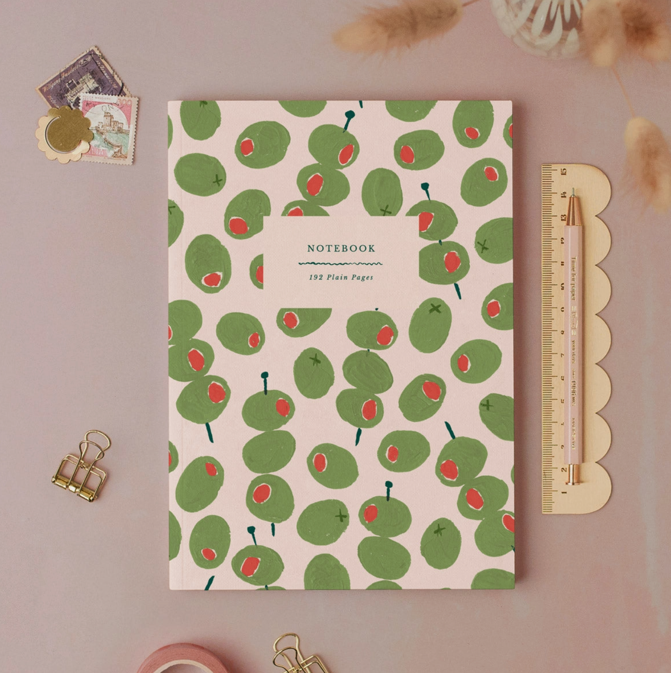 Olives Notebook | Plain Page Journal