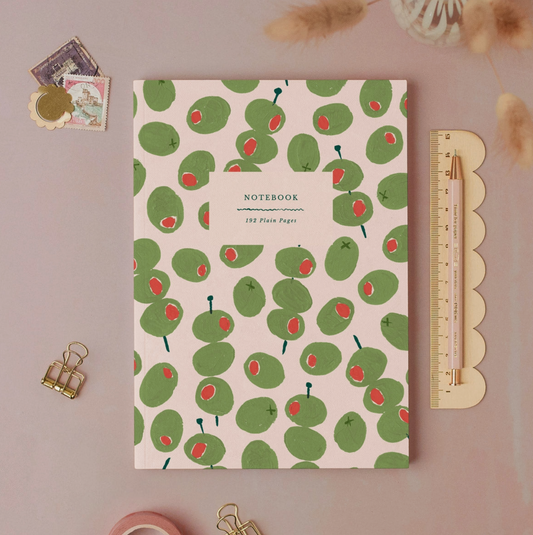 Olives Notebook | Plain Page Journal
