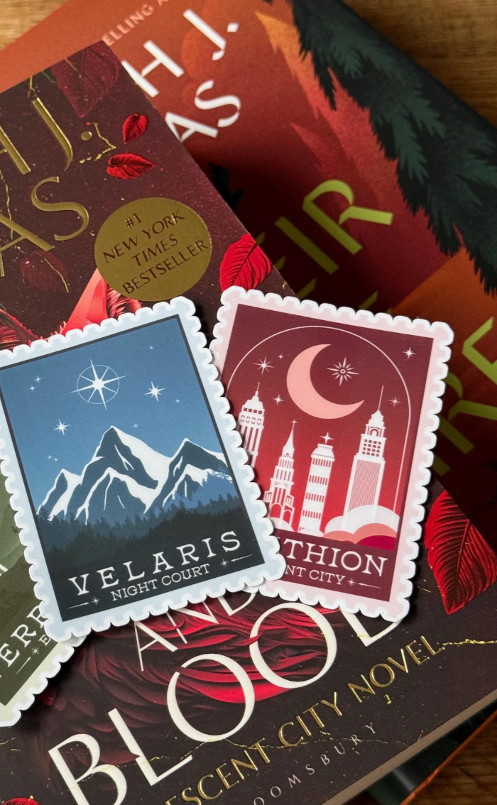 Lunathion Crescent City Bookish Stamp Sticker
