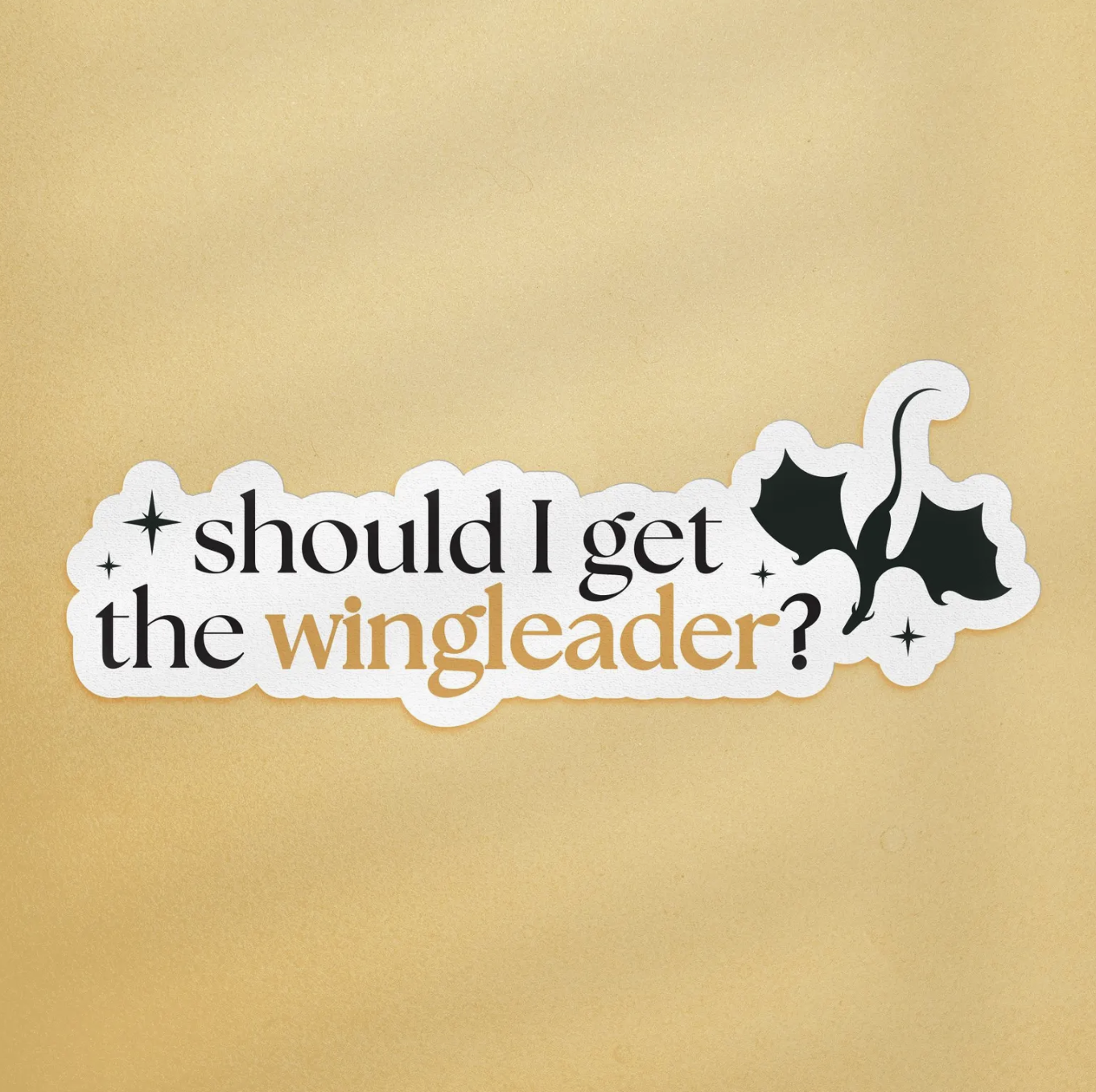 Should I Get The Wingleader? Fourth Wing Sticker