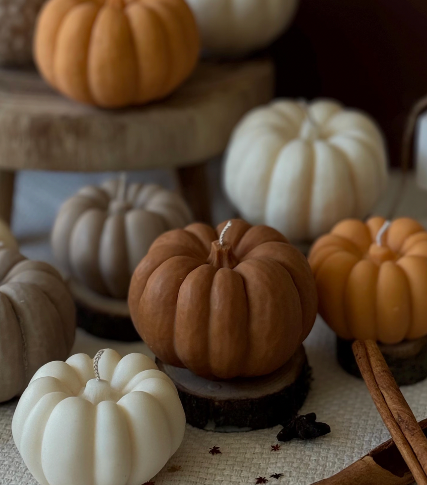 Orange Pumpkin Soy Wax Candle