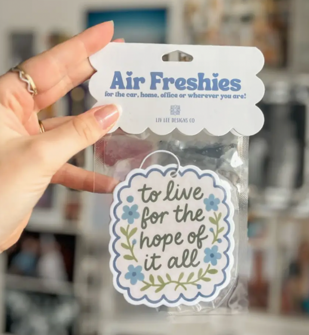 'Hope Of It All' Taylor Swift Air Freshener
