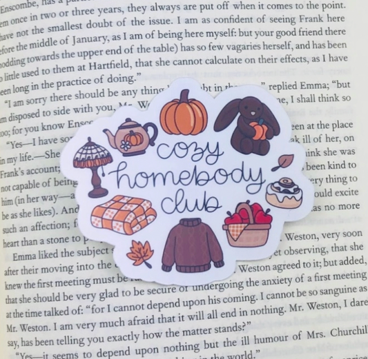 Cosy Homebody Sticker