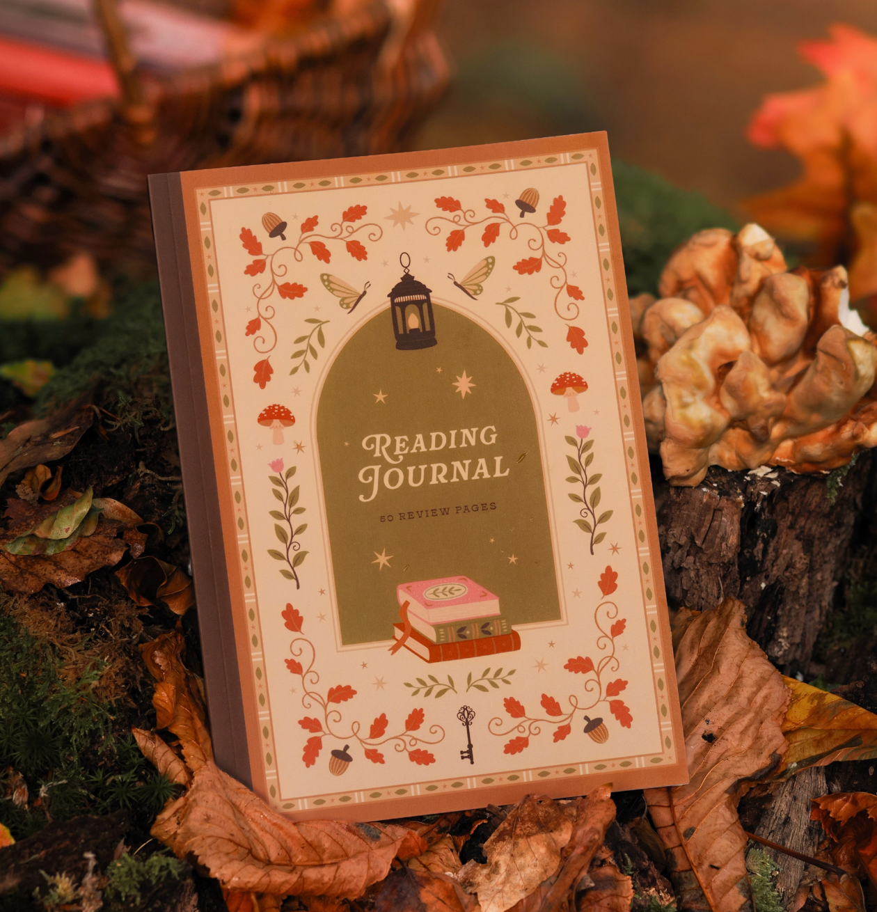 Cosy Season Autumn Reading Journal - 50 Page Book Review Notebook