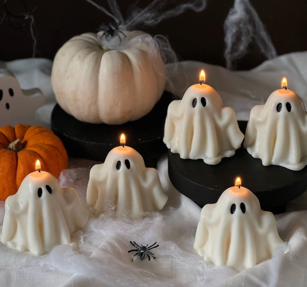 Handmade Soy Wax Ghost Candle