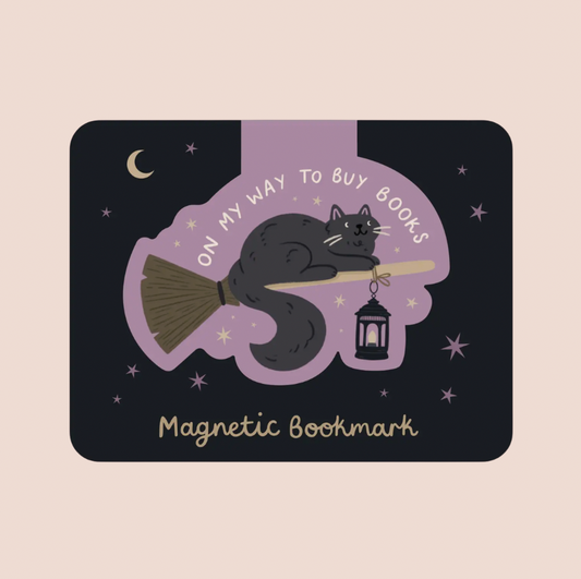 Witch Cat Magnetic Bookmark