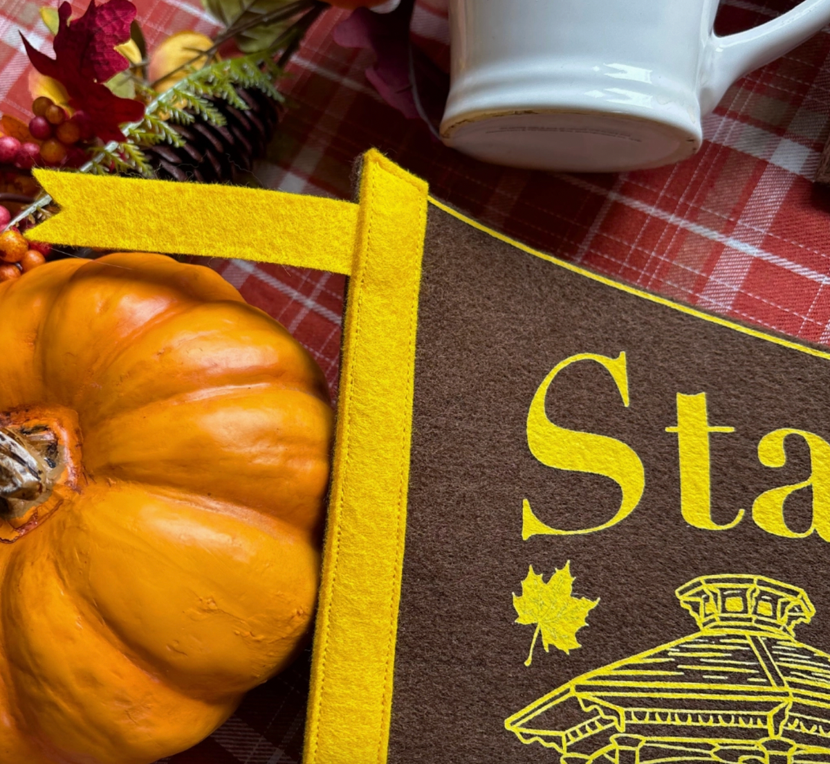 Stars Hollow Gilmore Girls Handmade Felt Pennant Flag