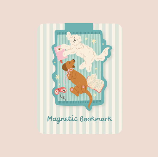 Cosy Dogs Magnetic Bookmark