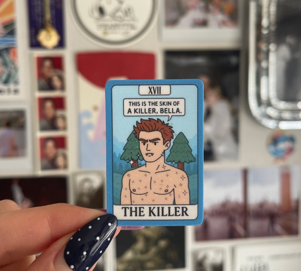 Edward Twilight Vampire Tarot Sticker