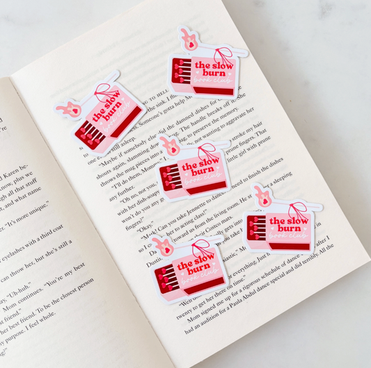 The Slow Burn Book Club Bookish Sticker