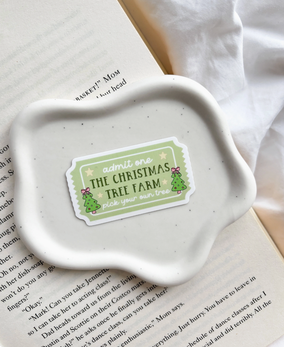 Christmas Tree Farm Ticket Sticker