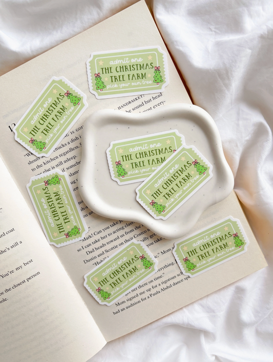 Christmas Tree Farm Ticket Sticker