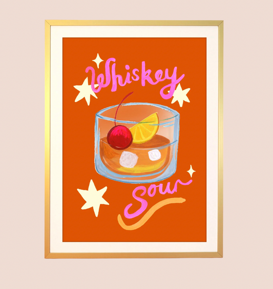 Whiskey Sour Cocktail A4