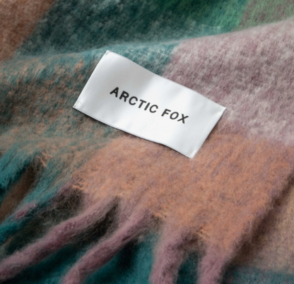 The Reykjavik Recycled Scarf  - Lilac Check