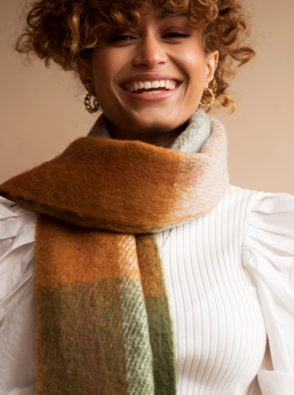 The Stockholm Recycled Scarf  - Mossy Spring