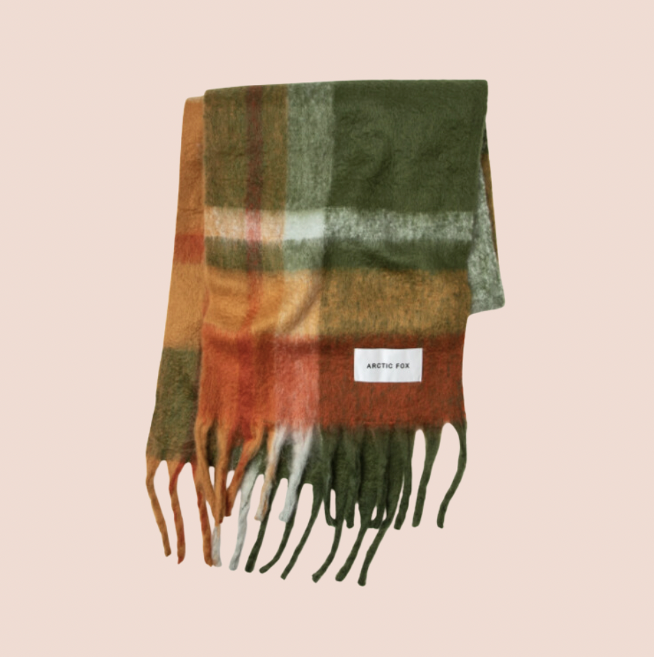 The Stockholm Recycled Scarf  - Mossy Spring