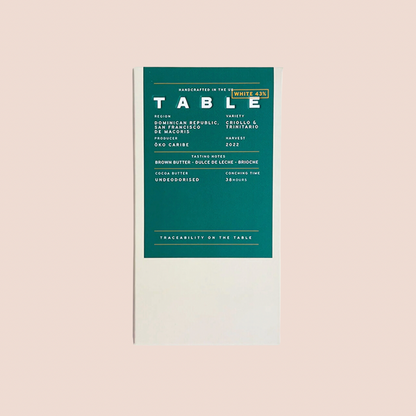 Table Chocolate - 43% White 70g Bar