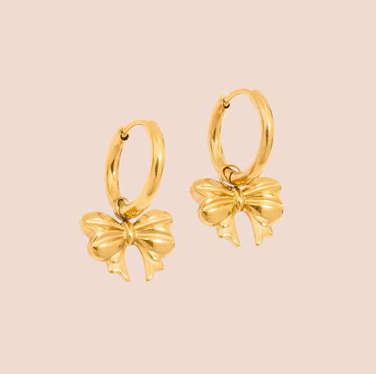 Harper Bow Hoop Earrings