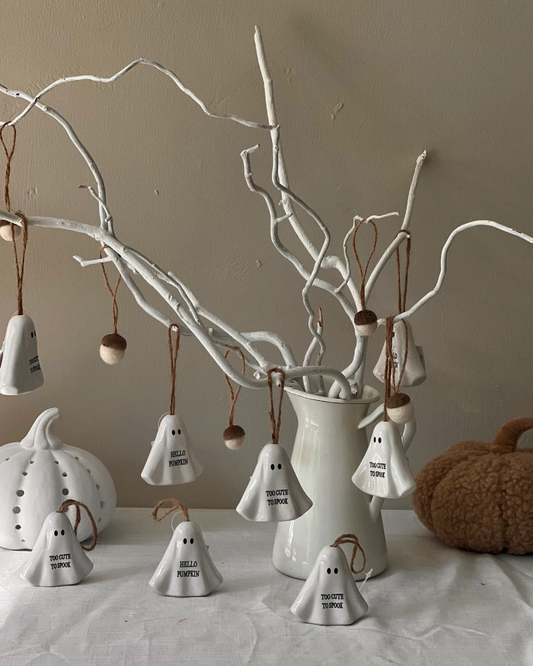Hanging Ghost Ceramic Decoration