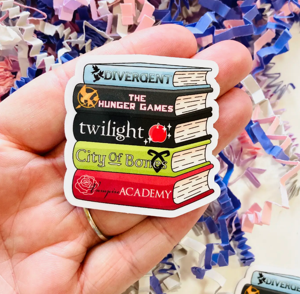 Fantasy Book Stack Sticker