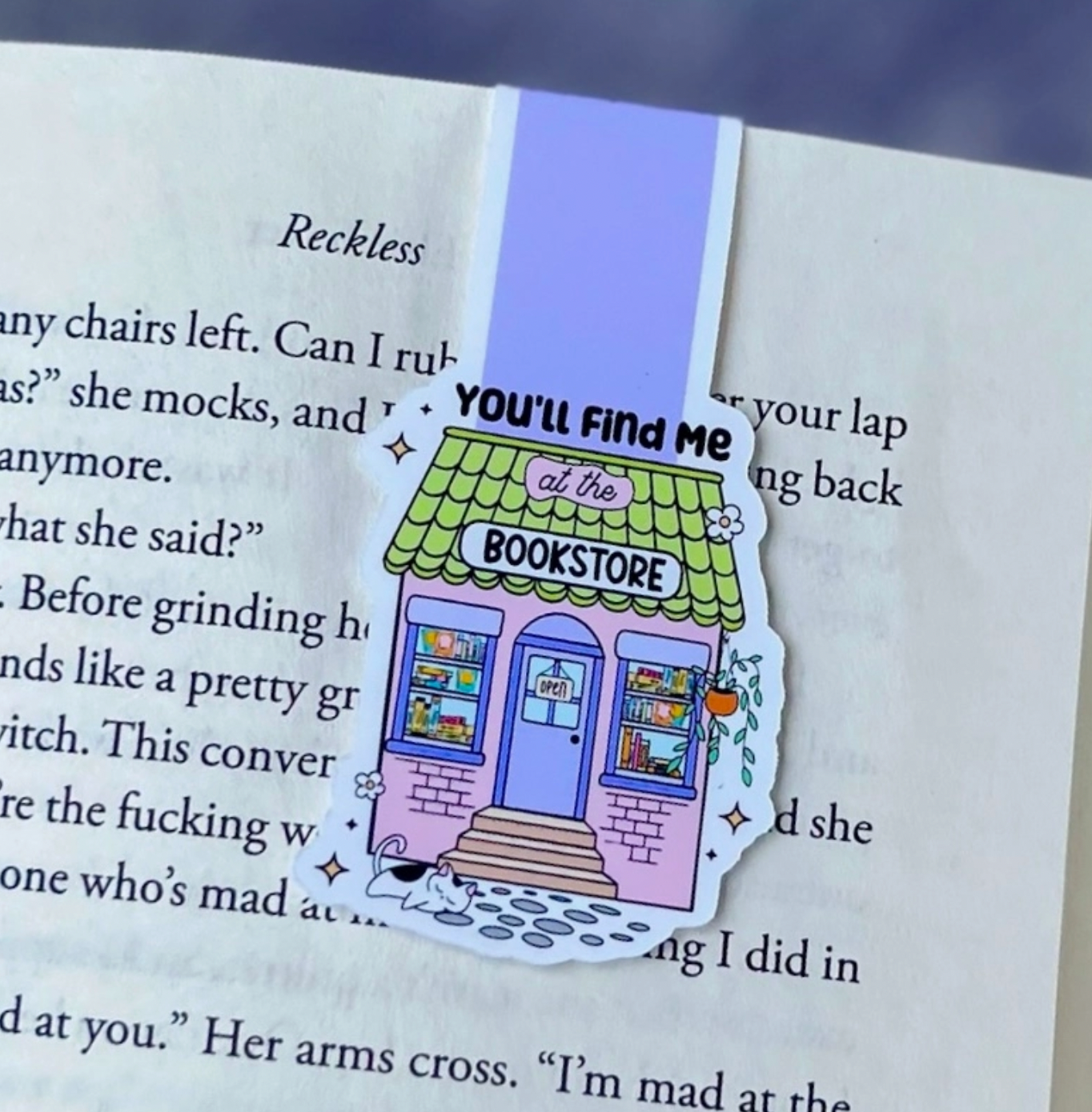 Find Me At Bookstore Magnetic Bookmark