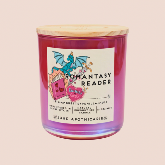 Romantasy Reader 12oz Wooden Wick Candle