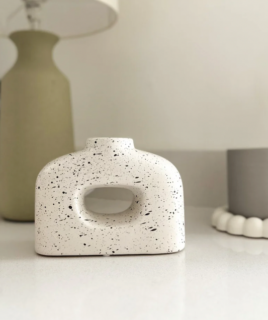 Hand Speckled Stoneware Vase