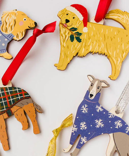 Golden Retreiver - Wooden Christmas Decoration