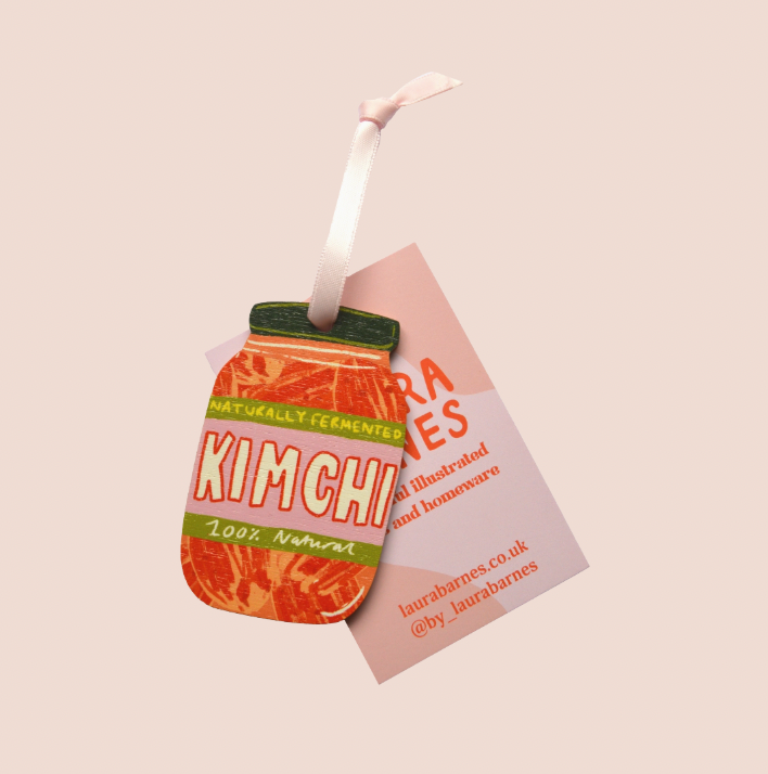 Kimchi Jar - Wooden Tree Decoration