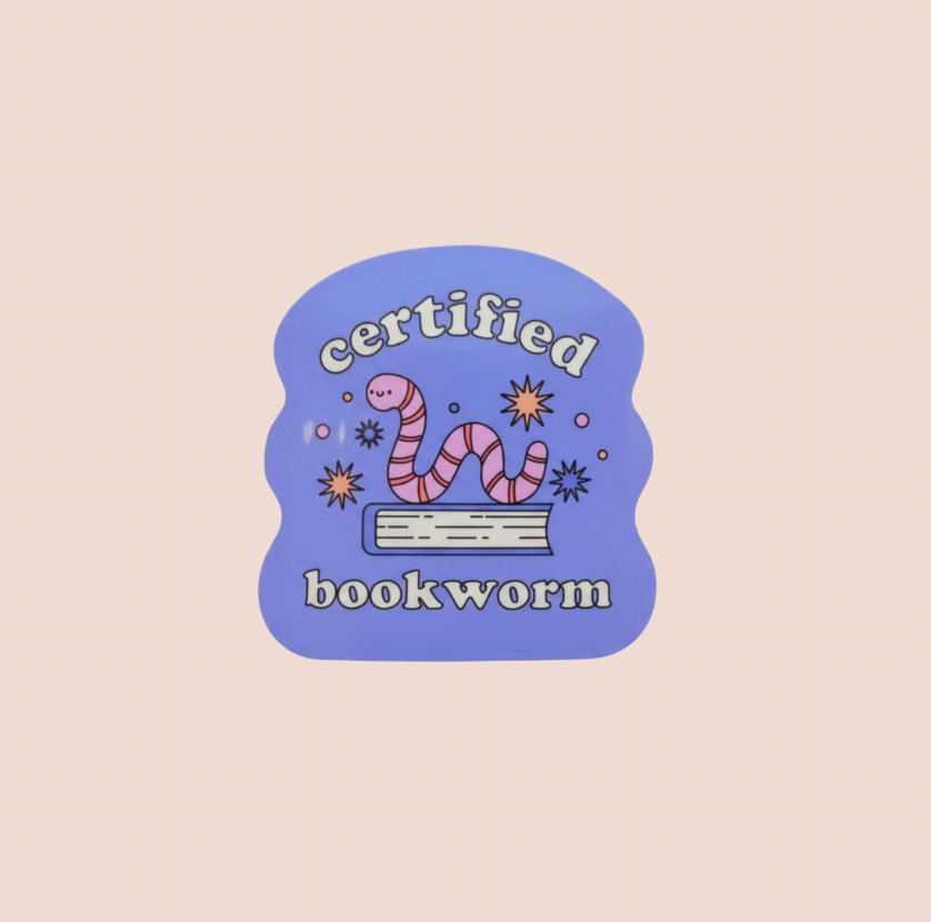 Certified Bookworm Sticker