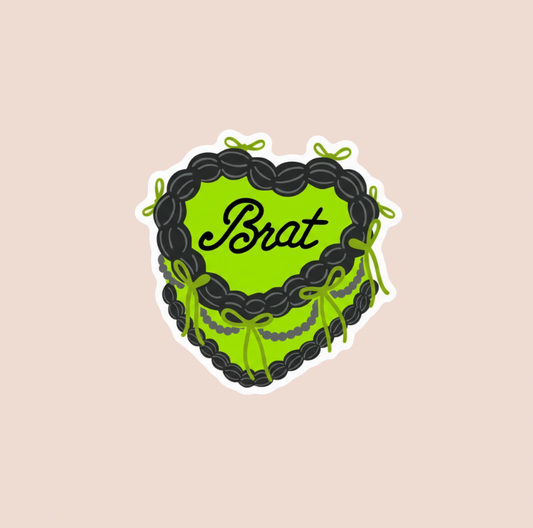 Green Brat Cake Sticker