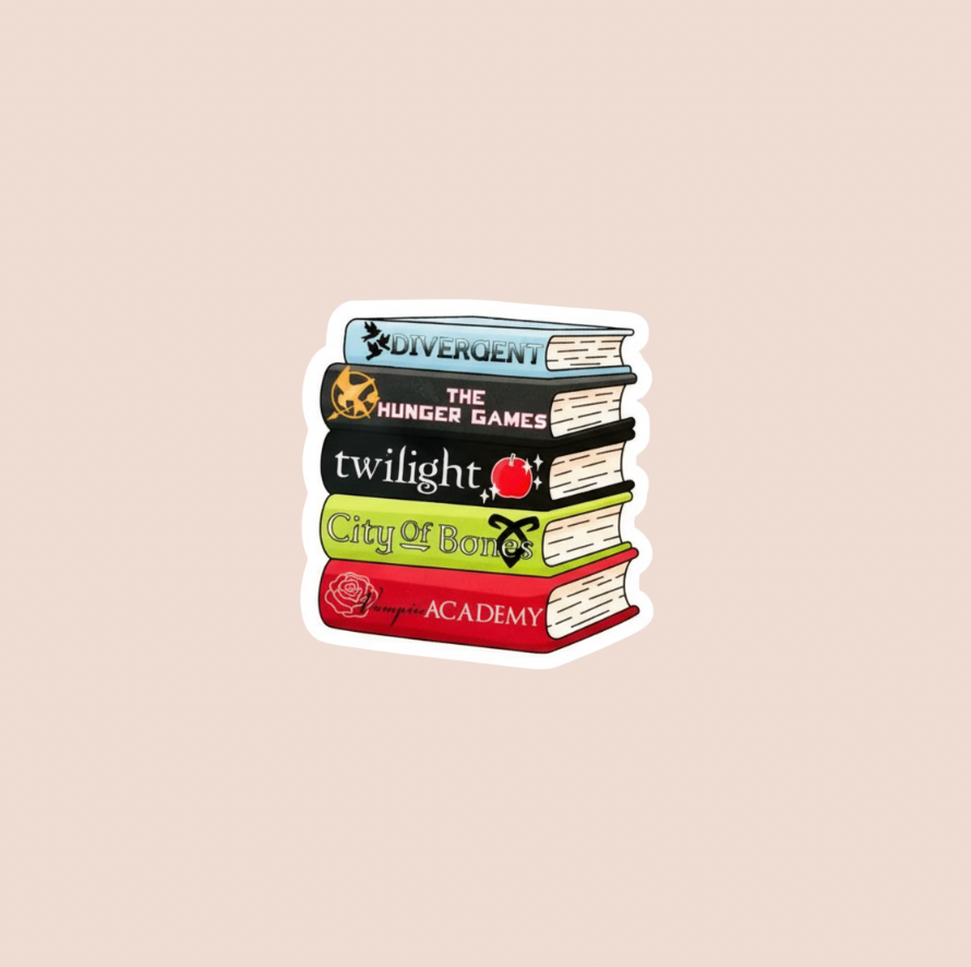 Fantasy Book Stack Sticker