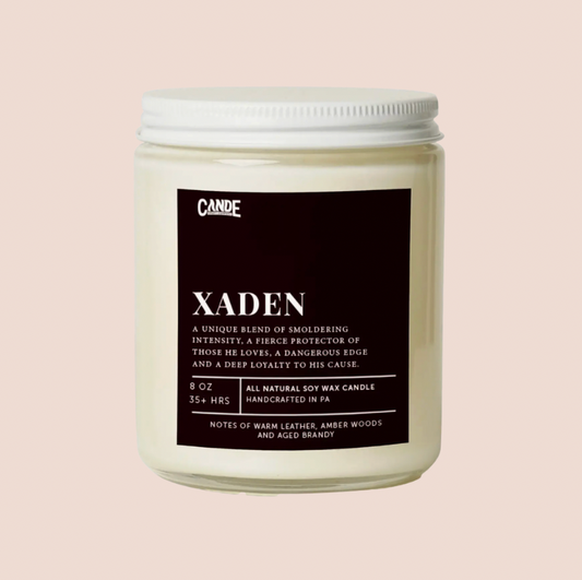 Xaden Fourth Wing Bookish Candle