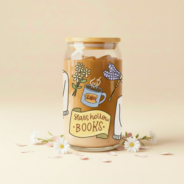 Gilmore Girls Iced Coffee Glass 16oz