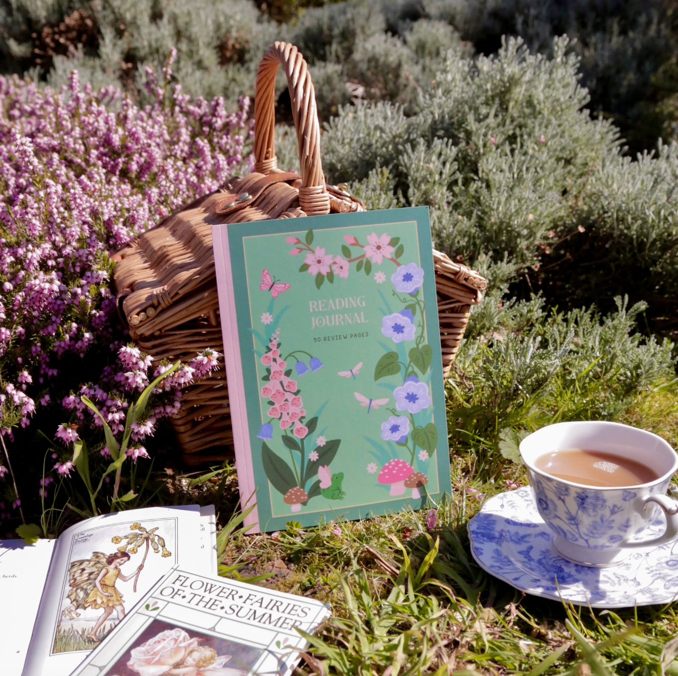 Spring Florals Reading Journal - 50 Page Book Review Notebook