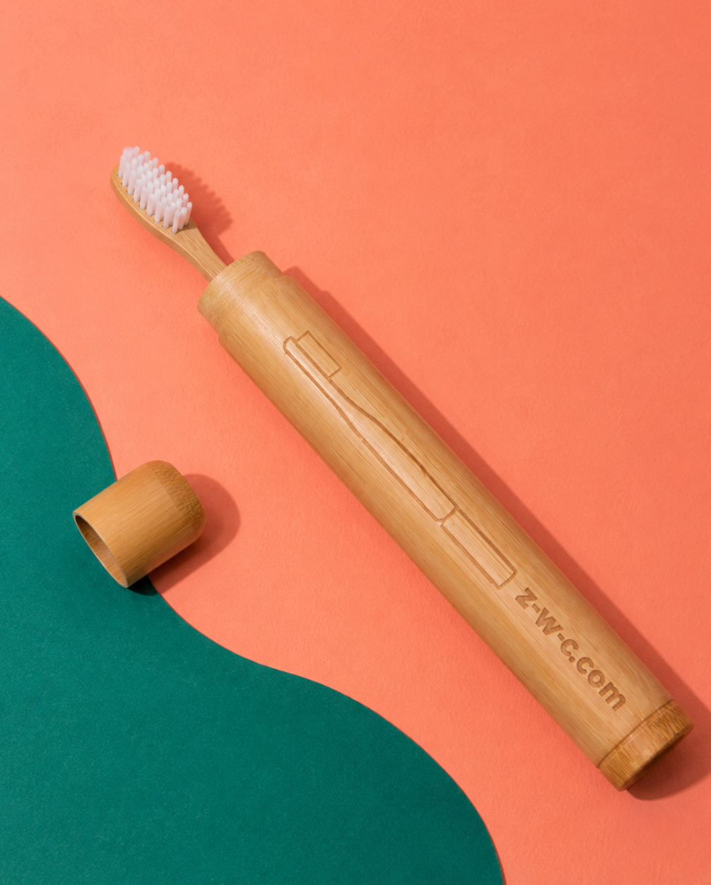 Bamboo Toothbrush Travel Case