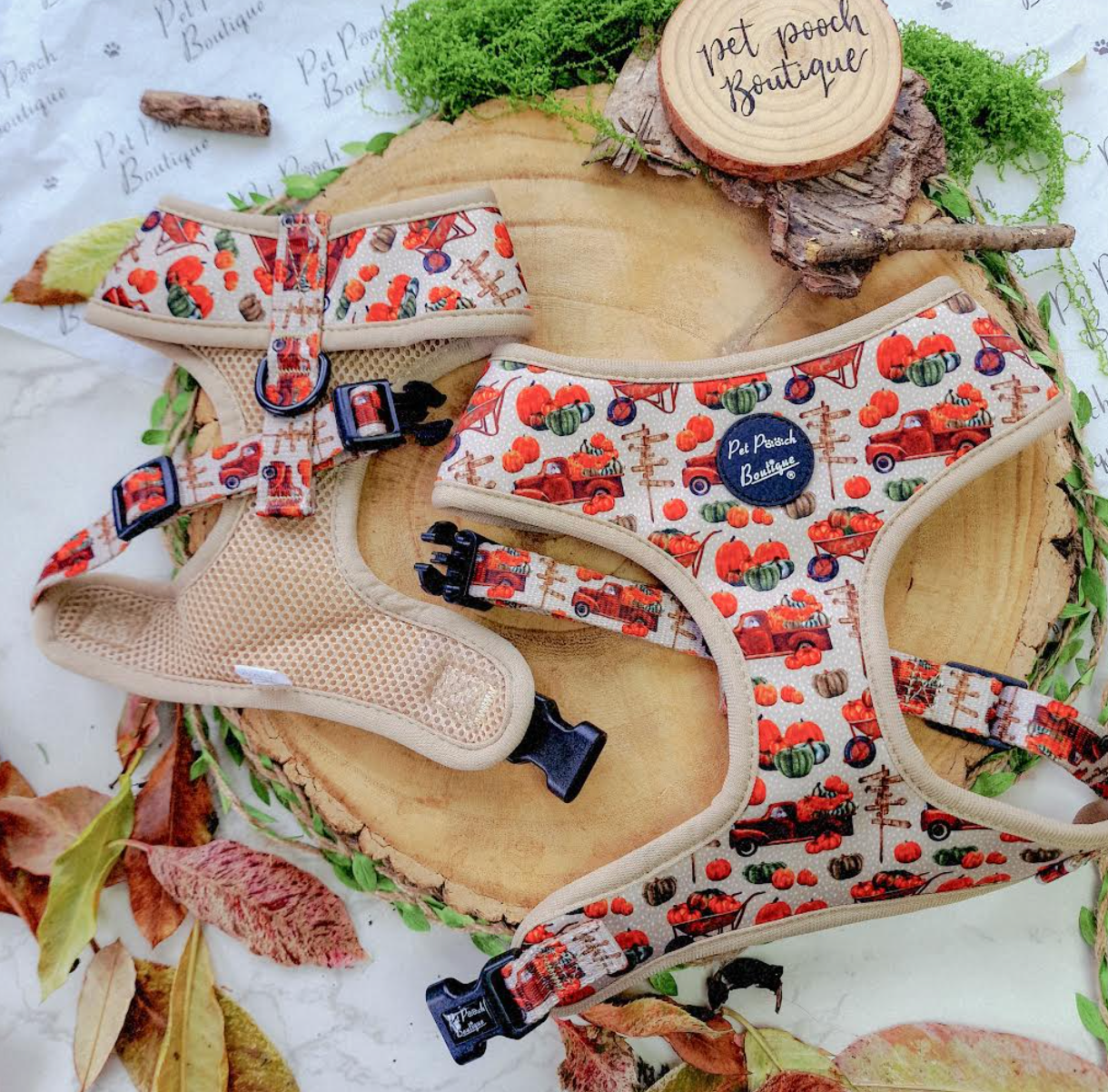 Autumnal Dog Harness - Large