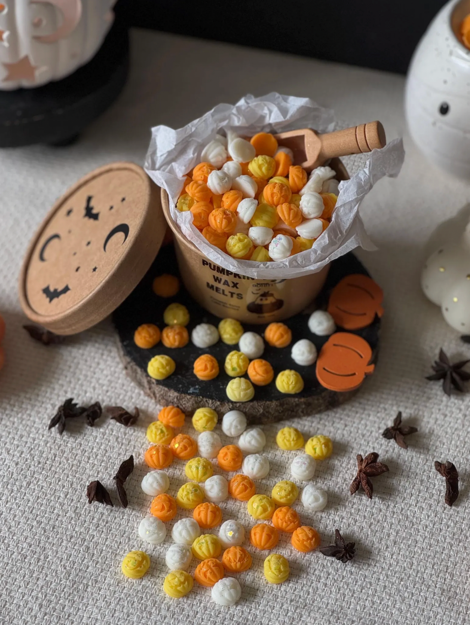 Mini Pumpkin Scoop Melts - Handmade Wax Melts Box