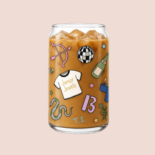 Taylor Swift Icons Iced Coffee Glass 16oz
