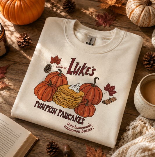 Luke's Pumpkin Pancakes Gilmore Girls Sweater - Small
