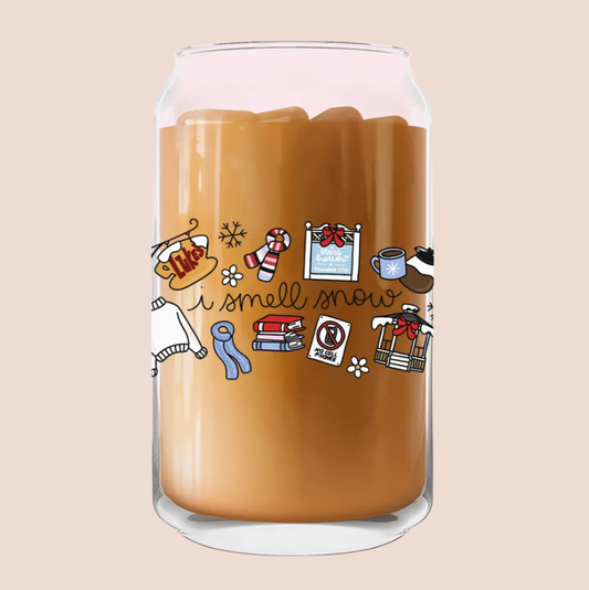 'A Gilmore Girls Winter' Iced Coffee Glass 16oz