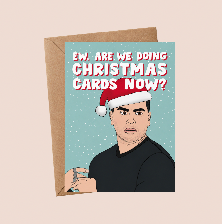 Schitt's Creek David Illustrated Christmas Card
