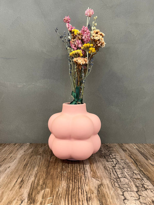 Pink Cloud Ceramic Vase
