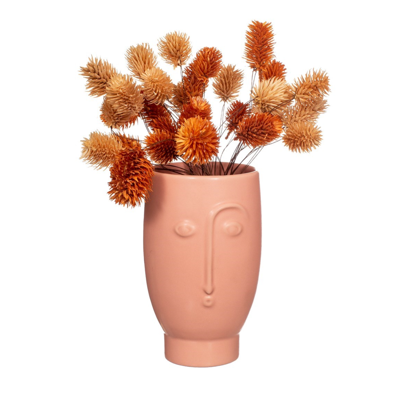 Pink Matte Face Vase