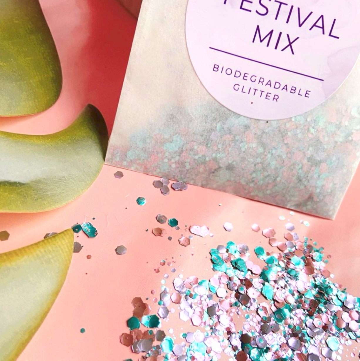 Biodegradable Festival Glitter Pouch