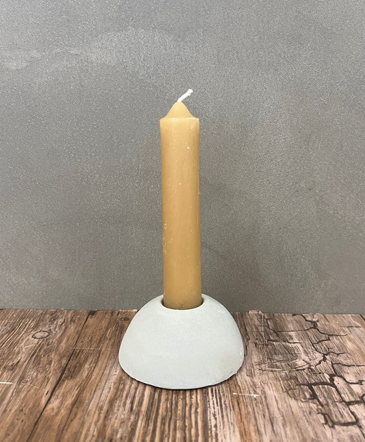 Grey Dome Candlestick Holder