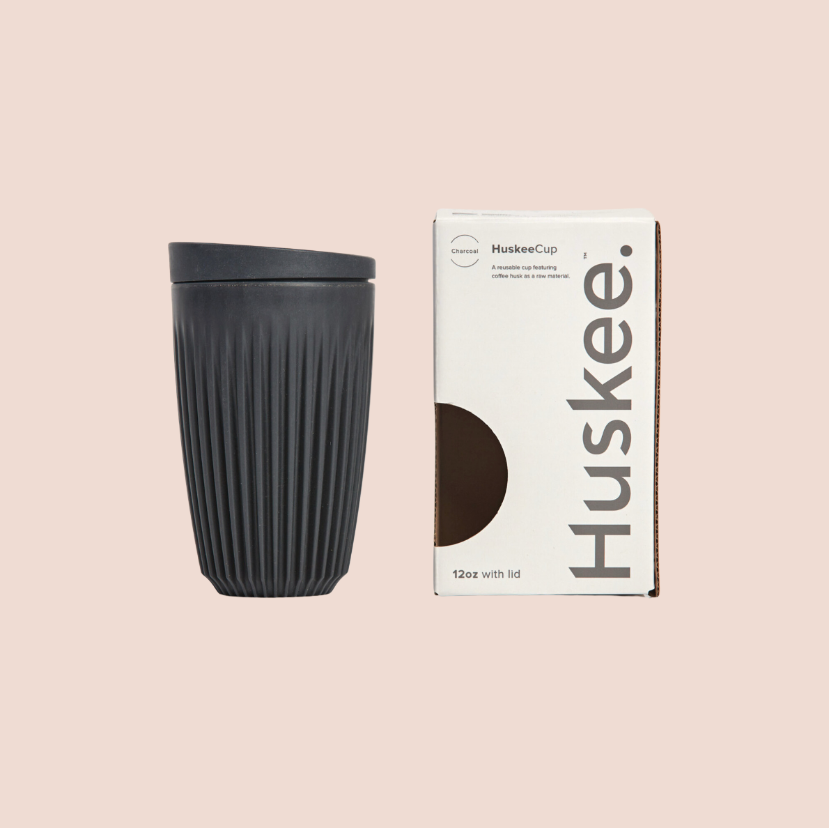 Husk 12oz Travel Cup in Charcoal