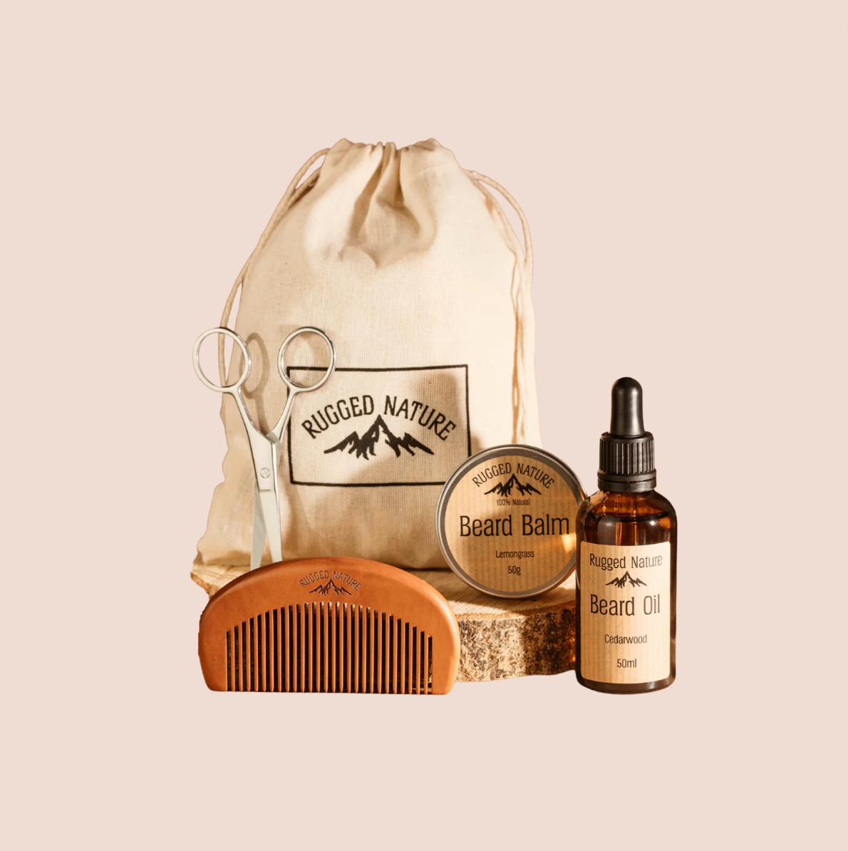 Rugged Nature Beard Kit in Sandalwood